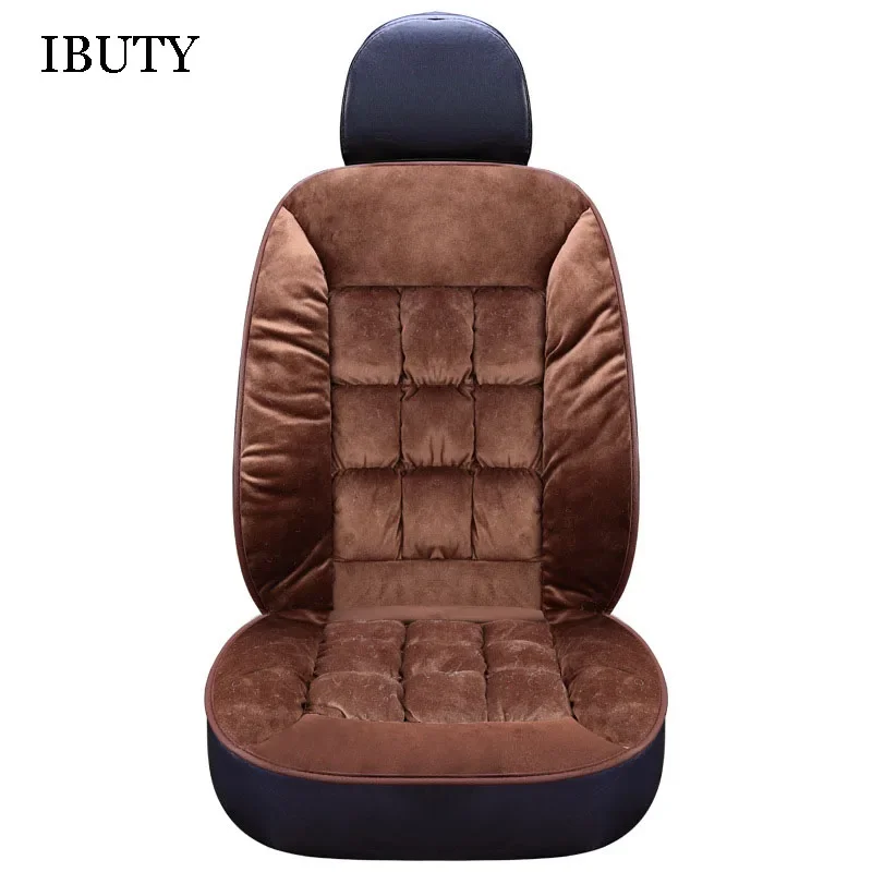 ل هونغكي H5 H9 HS5 HS7 E-HS9 2025 2024 2018 2020 2023 سيارة الجبهة مقعد الحصير غطاء الخريف الشتاء الدافئة أفخم وسادة مقعد السيارات