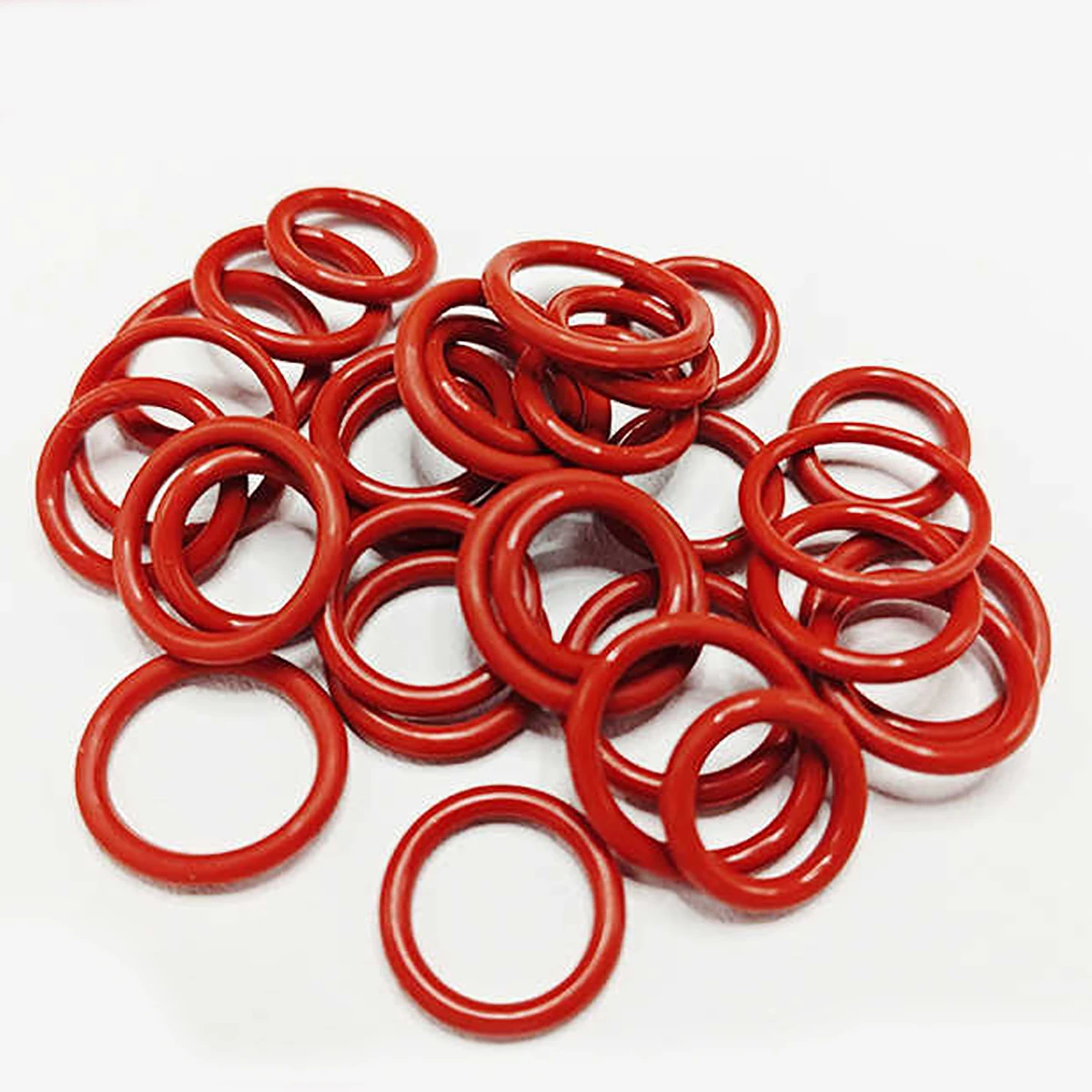 OD 10/11/12/13/14/15/16-70mm Thickness CS 3.0mm VMQ Red Food Grade Silicone O-Ring Sealings Waterproof Insulated Gasket Washers