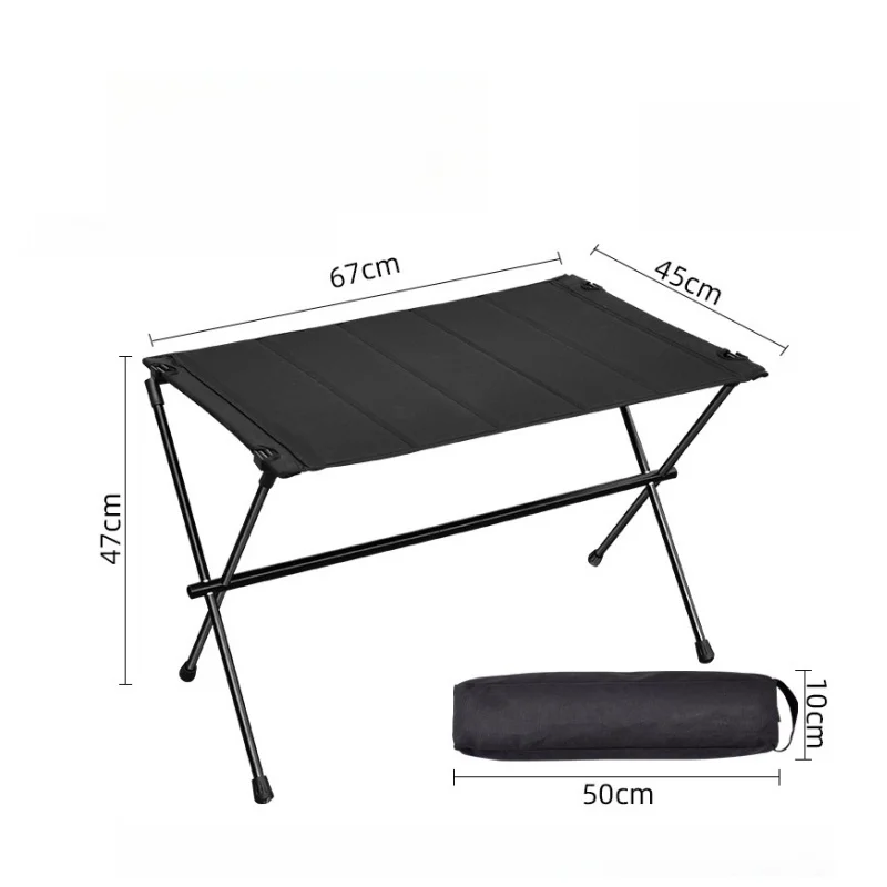 Outdoor Aluminum Alloy Table Picnic Folding Table Camping Equipment Portable Cloth Table New