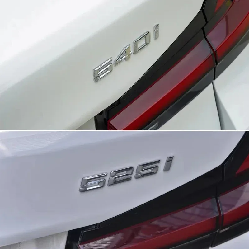 3D ABS Car Trunk Letters Logo Decals Badge Emblem Sticker For BMW 5 Series 520i 525i 528i 530i 535i 540i E39 E60 E61 F07 F10 F11