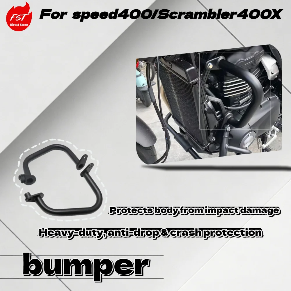 For Scrambler 400X Speed 400 Motorcycle Engine Crash Guard Frame Protector Anti-collision Bumper Mod Parts