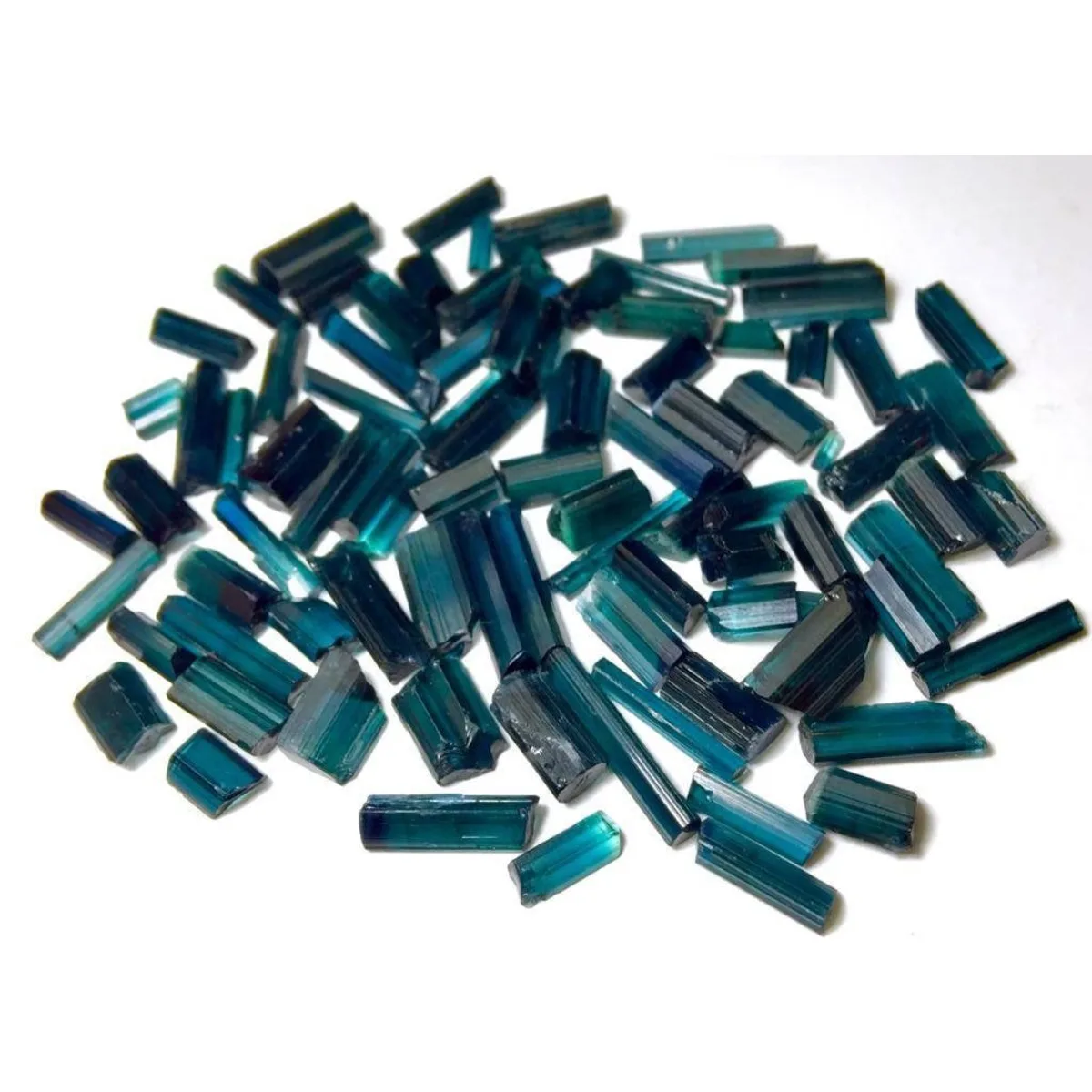 Brazilian Elbaite Rough Crystal Assortment, 10g 5-15mm Multi-Color Stones, Display Box for Home Office Display