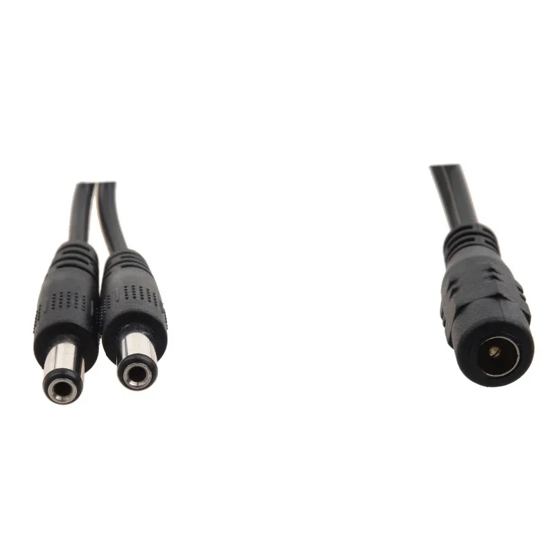 Cable divisor de alimentación para cámara cctv, 1 hembra a 2 macho FC, POE, probador de cámara IP, DC 1 a 2