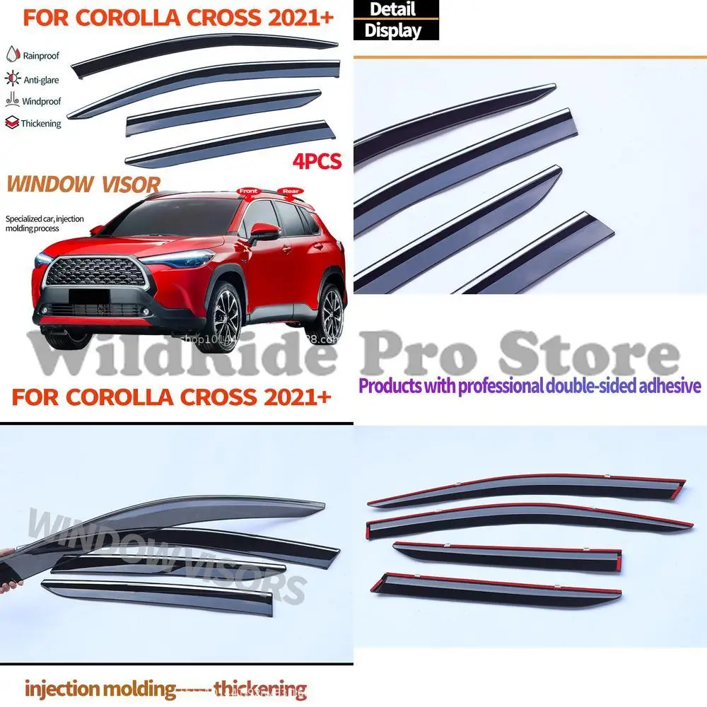 

1 комплект для Toyota Corolla Cross XG10, дефлектор от дождя, боковое окно, козырек на лобовое стекло
