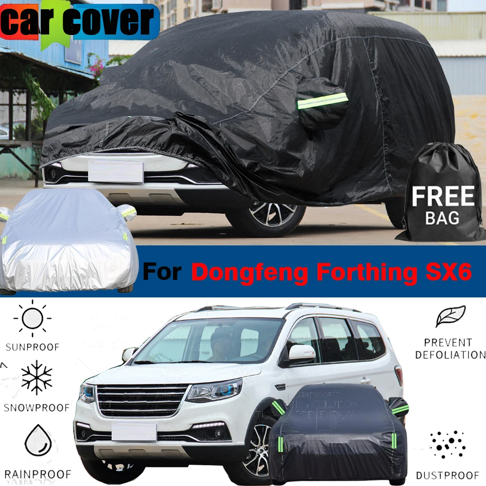 

For Dongfeng DFSK Forthing Farda SX6 2016-2024 Waterproof Outdoor Car Cover Anti-UV Sun Shade Snow Rain Dust Protection Cover