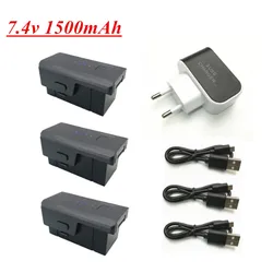Upgraded for SJRC Z5 X103W KF608 Battery 7.4v 1500mah Lipo Battery and USB Charger For SJRC Z5 RC Quadcopter Drone Parts