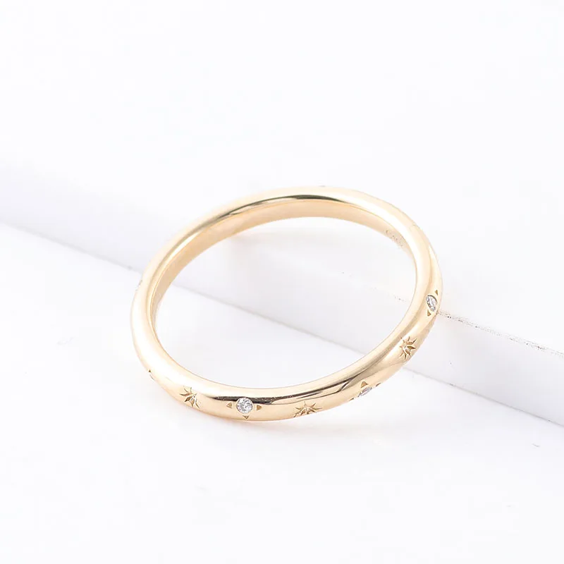 Provence 10K/14K/18K Moissanite Promise Rings for Couples Round Cut D Color Anniversary Ring With GRA Certificate Custom Jewelry