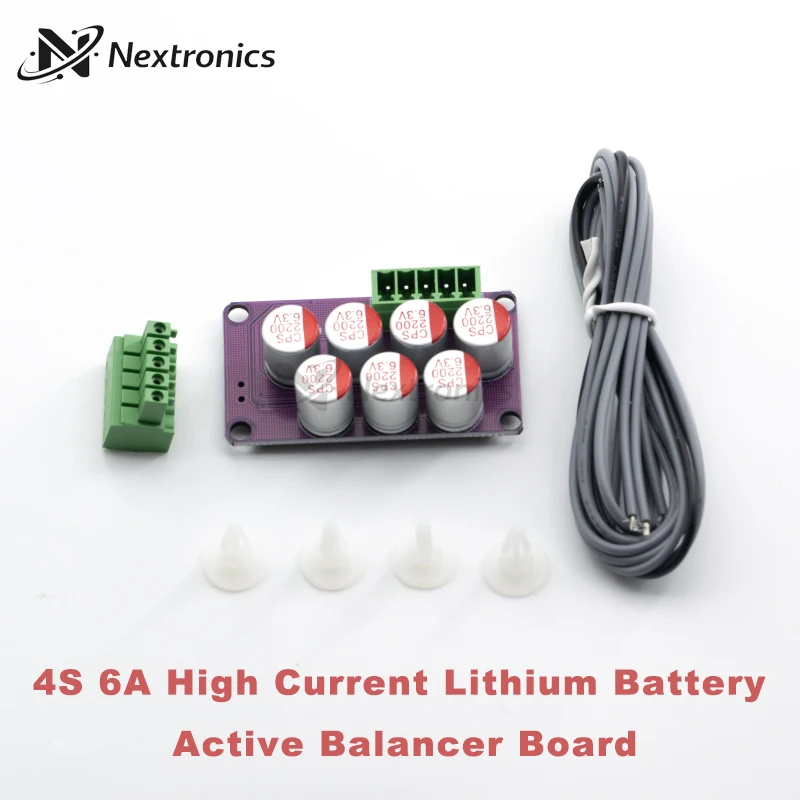 1PCS 4S 6A Active Balancer Board LiFePO4 Lithium Battery Equalizer Energy Transfer Capacitor Balance Module view 2