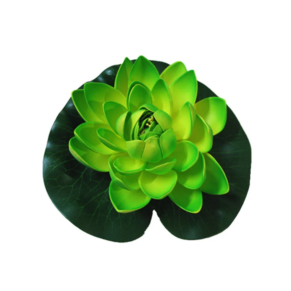 

12Pcs Artificial Flowers Floating Decorations Home Garden Pond Artificial Plant Plants Water Lily Outdoor