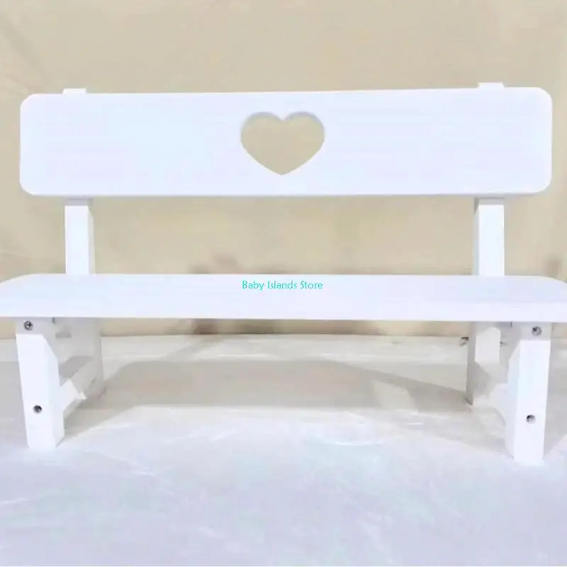 

K92D Baby Retro Small Benches Photography Props Lounge Chair Photography Furniture for Studio Baby Photo Posing Benches