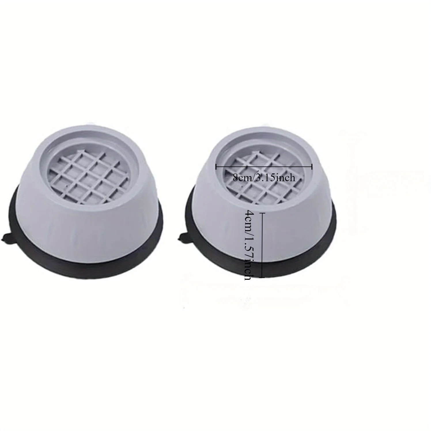 Washing machine shock-absorbing rubber foot pad