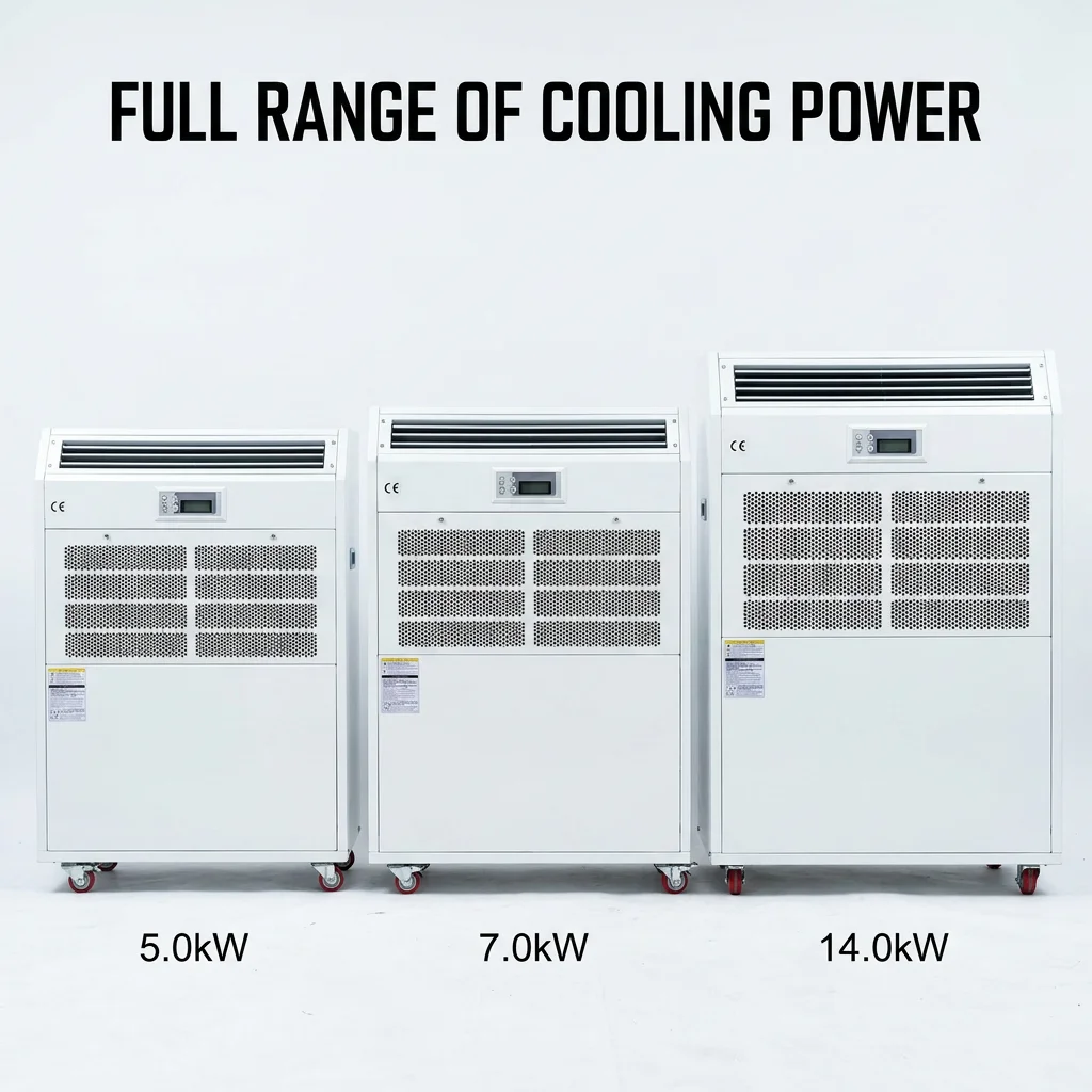 Labor-Saving Split Portable Air Conditioner Quick Coupling Installation Low MOQ For Mobile Cooling Rental Shop Manufacturer