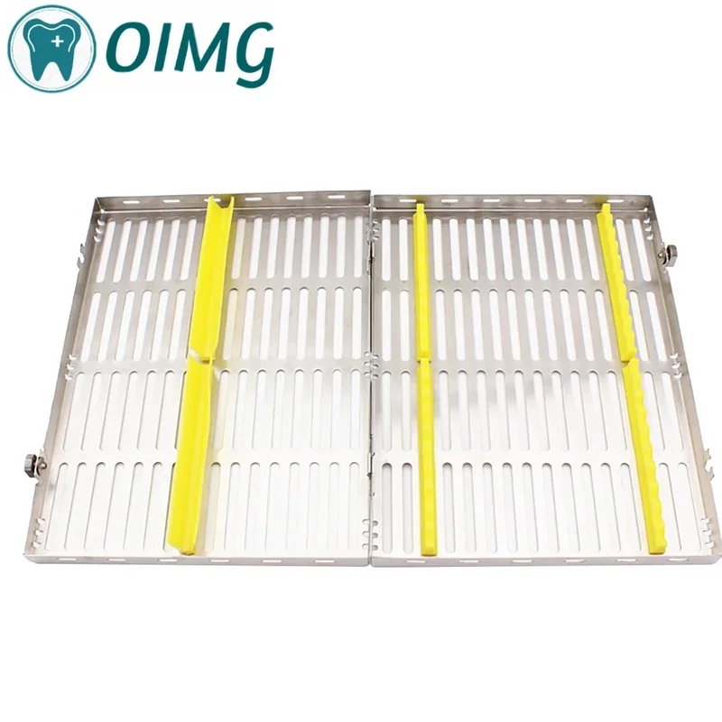 Dental Sterilization Rack Surgical Autoclavable Sterilization Box Dental Cassette File Burs Disinfection Tray