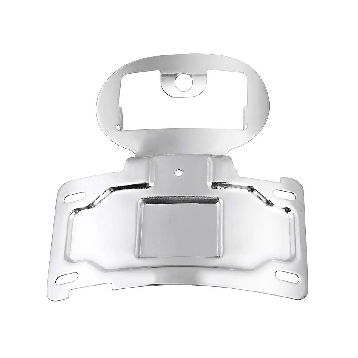 Chrome Motorcycle License Plate Relocator Bracket for Harley Road Glide