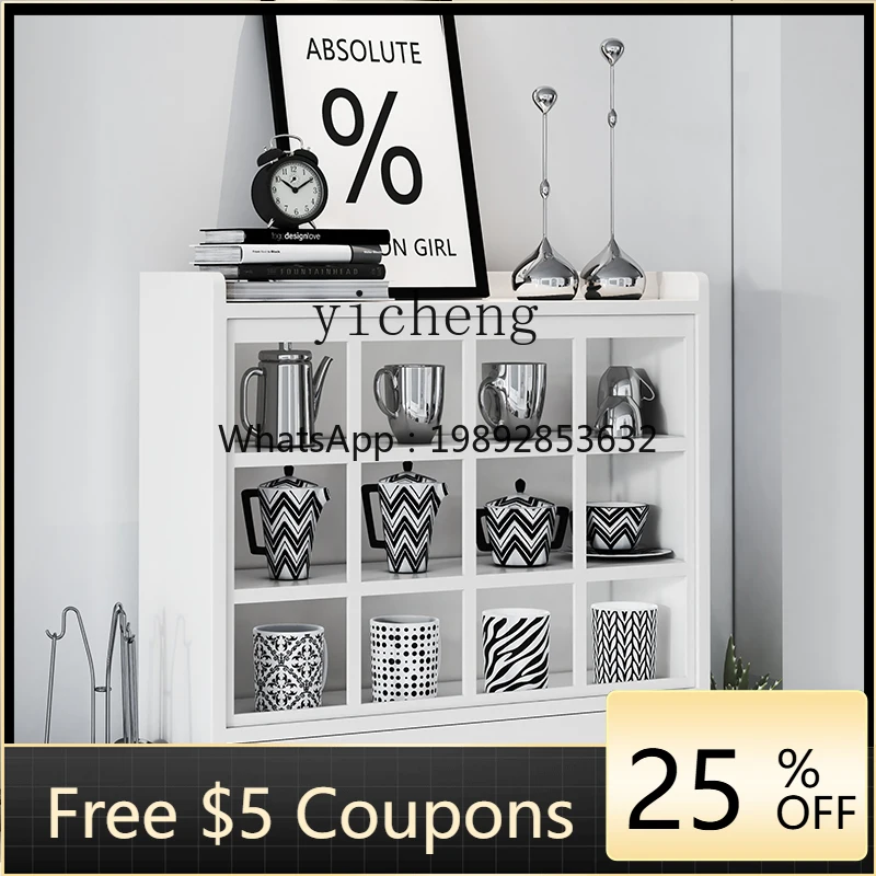 

GZ8 Cup Holder Simple Modern Living Room Storage Rack Desktop Storage Cup Display Duobao Lattice Frame