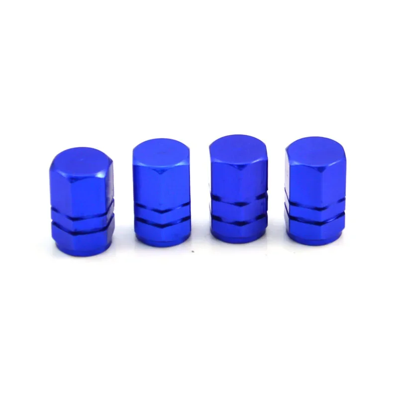 4Pcs Car Bicycle Motorcycle Wheel Tyre Tire Air Aluminum Alloy  Valve Caps Stem Cover Hexagonal Tyre Wheel Ventil Valve Caps