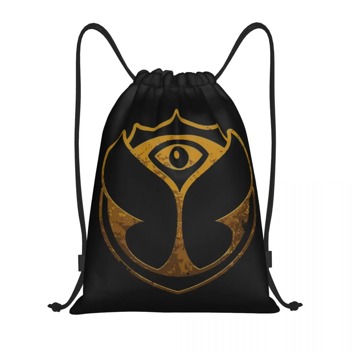 Custom Tomorrowland Drawstring Backpack Sports Gym Bag for Women Men Electronic Dance Funny Print Shopping Sackpack