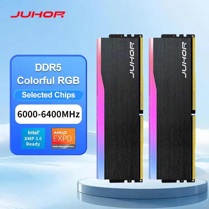 JUHOR DDR5 16GB 6000MHz メモリー×2 S12740a662f1c4ef3bc84db679306e