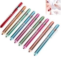 Dentistry Reusable LED Medical Penlight Flashlight With Pupil Gauge Pocket Clip Pen Light Torch Lamp For Nurses Doctors Reading