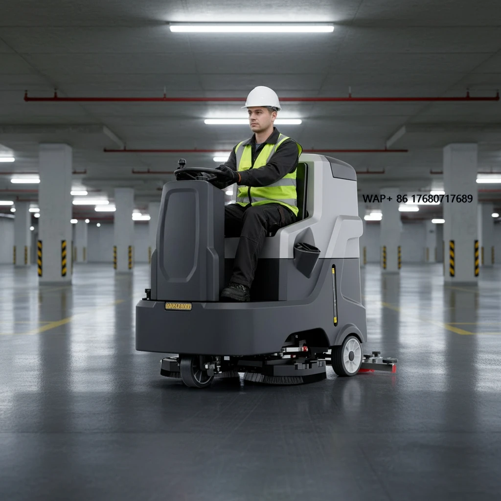 

X6 Driving Type Floor Scrubber Cleaning Machine 600W Motor 3-4H Long Working Hours Durable Design Indoor Ride on Cleaner