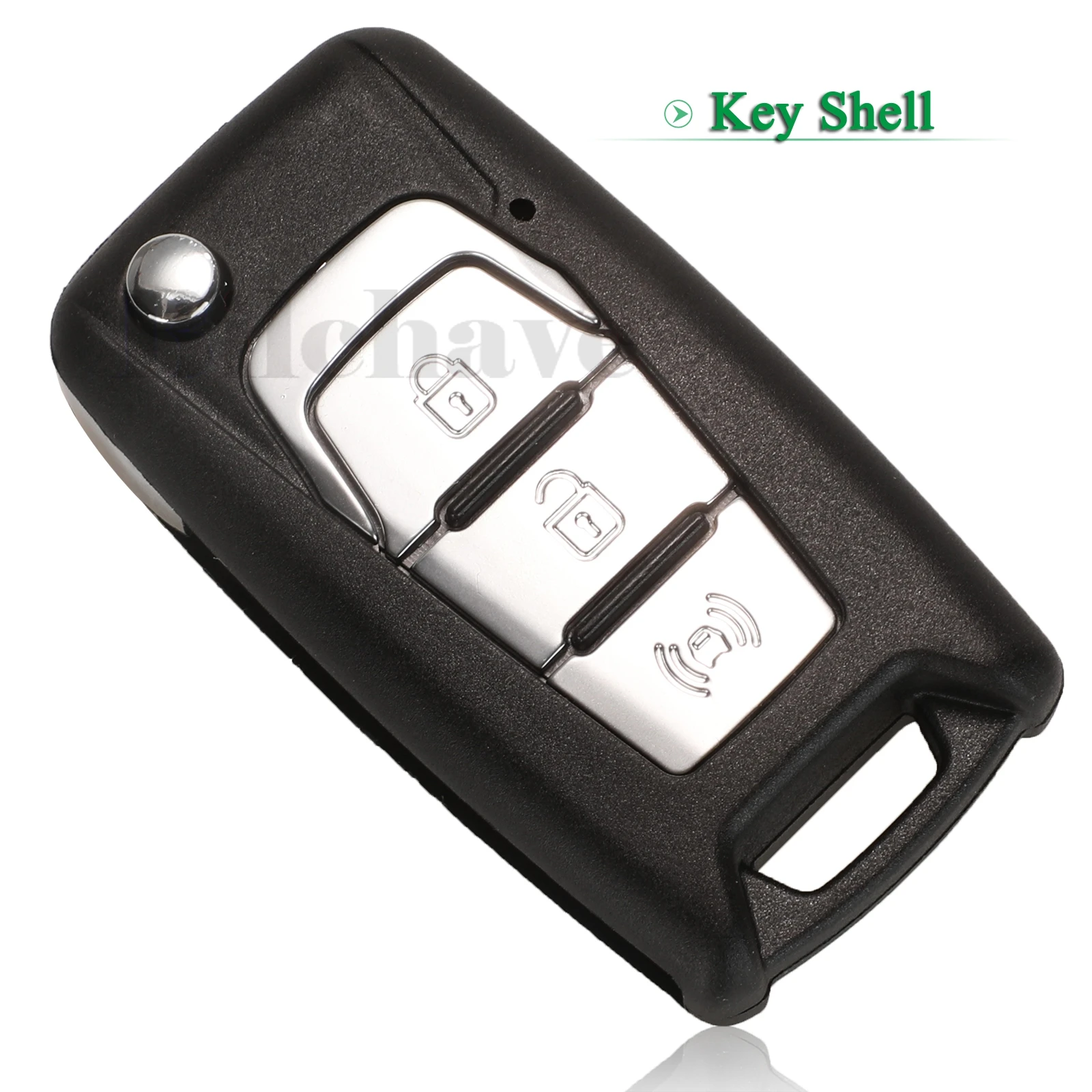 

jingyuqin 3 Buttons Flip Remote Car Key Shell Case For Ssangyong Korando New Actyon C200 2016 2017 With TOY40 Blade Replacement