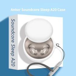 For Anker Soundcore Sleep A20 Silicone Soft Case Anker Soundcore Sleep A20 Shockproof Shell Protective Cover Cute Lanyard