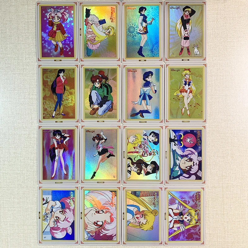 16PC/Set Anime Goddess Story DIY ACG Tsukino Usagi Chibiusa Boys Games Toys Collectible Cards Christmas Birthday Gifts