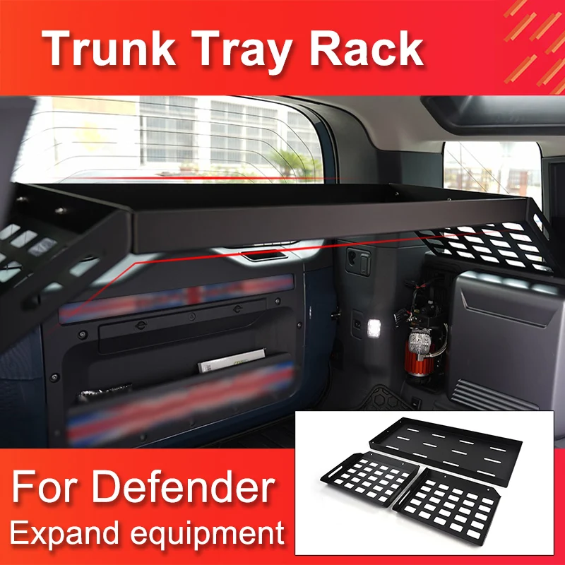 

High Quality Trunk Tray Rack for Land Rover Defender 110 Expand Platform Tailbox Tray Compartment