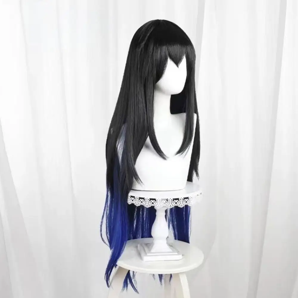 My Senior Brother Has a Hole in His Head Fang Xianyun Cosplay Wig Black-Blue Gradient Long Dark Blue Wig