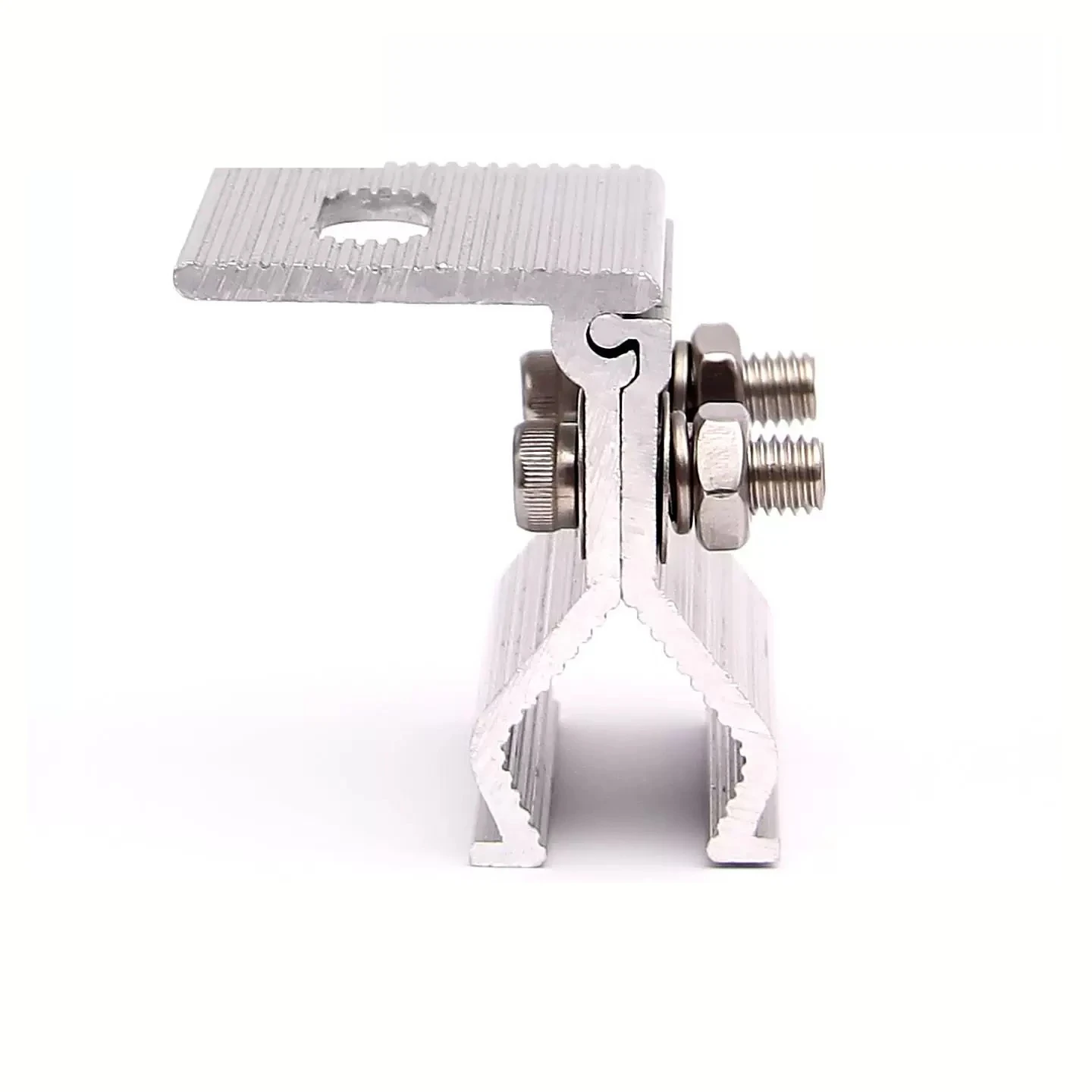 Color steel tile roof photovoltaic fixing fixture, solar bracket angle chi edge locking clamping accessories