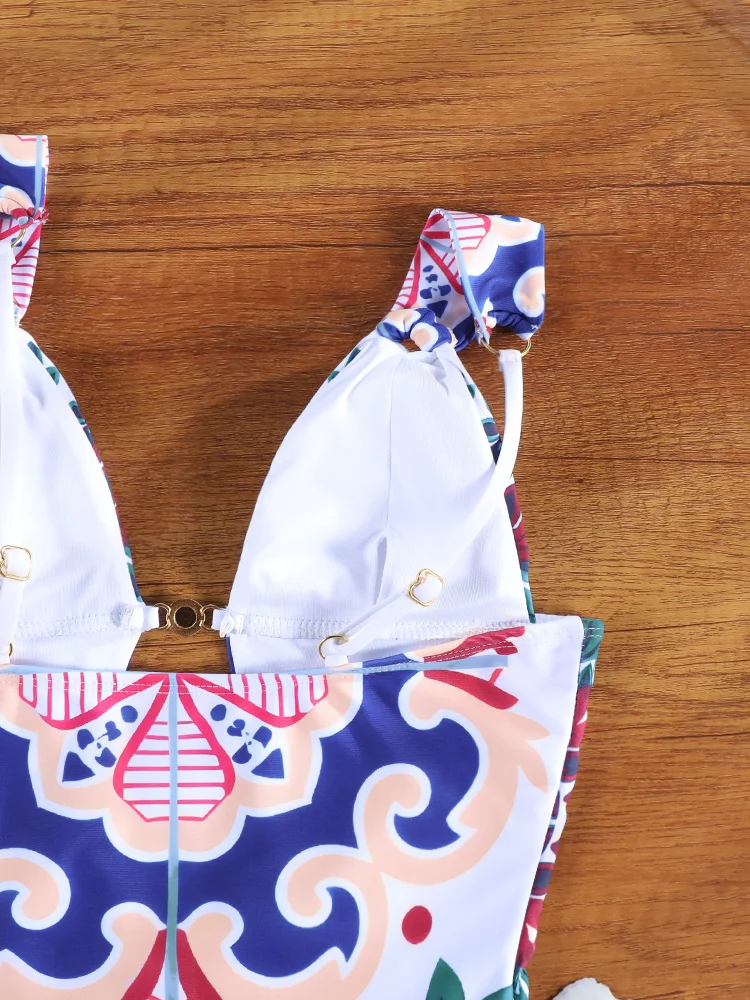 Traje de Baño Zrtak 2026 de Una Pieza con Estampado, Traje de Baño Sexy para Mujer, Traje de Baño Triangular para Playa