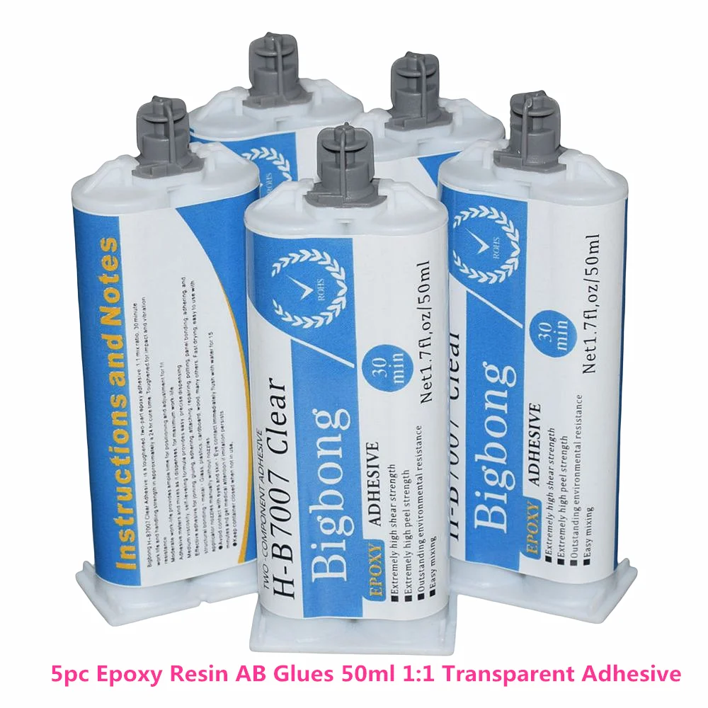 1/2/5/10/20 Stück Epoxidharz-Klarschmelzkleber 50ml 1:1 Starker AB-Kleber Transparenter Klebstoff Strukturklebstoff 2-Komponenten-Dichtmasse Epoxidharz – Detail 4