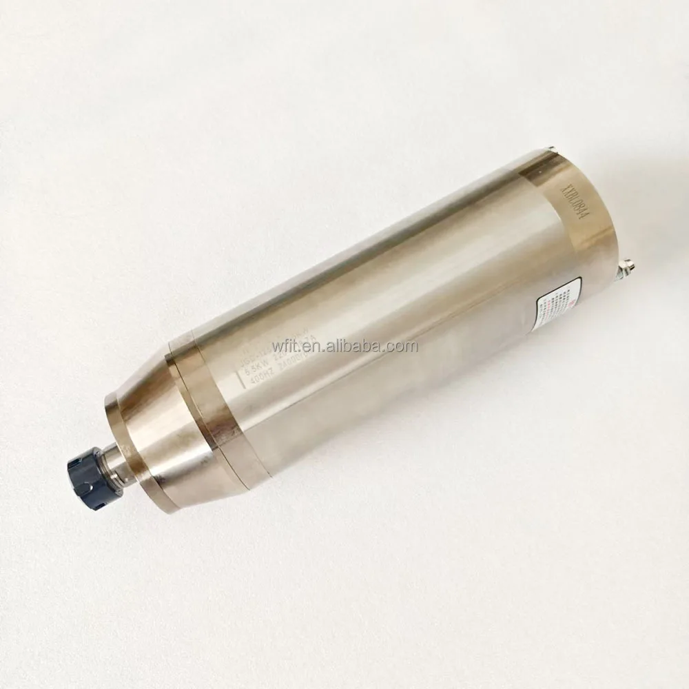 CNC Router Milling Spindle Motor 5.5kW,125mm Diameter Water-Cooled ER25 Manual Change Spindle