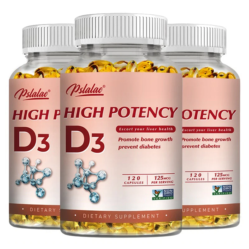 

Vitamin D3 - Promotes Strong Bones and Teeth, Immunity, Healthy Muscle Function, Vegetarian