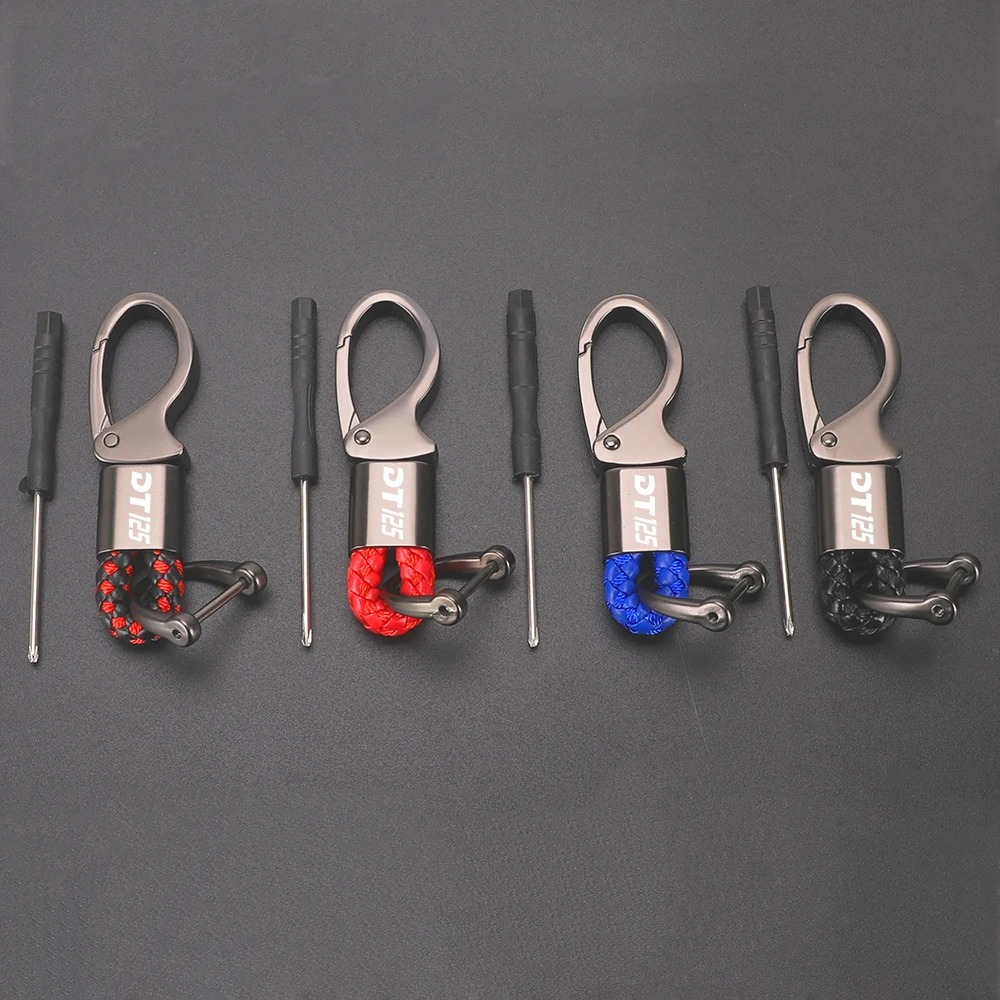 Motorcycle Accessories Keyring Metal Keychain Key ring For YAMAHA DT125 DT125RE DT125RR DT125R DT125 RL LC DT 125 RE/ RR/ R/RL