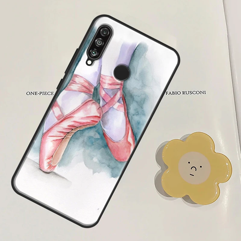 Ballet Ballerina Shoes Pointes For Huawei Nova Y91 Y60 Y70 Y90 Y61 3i 7i 8i 11i Nova 11 9 10 SE P20 P40 Lite P30 Pro Case