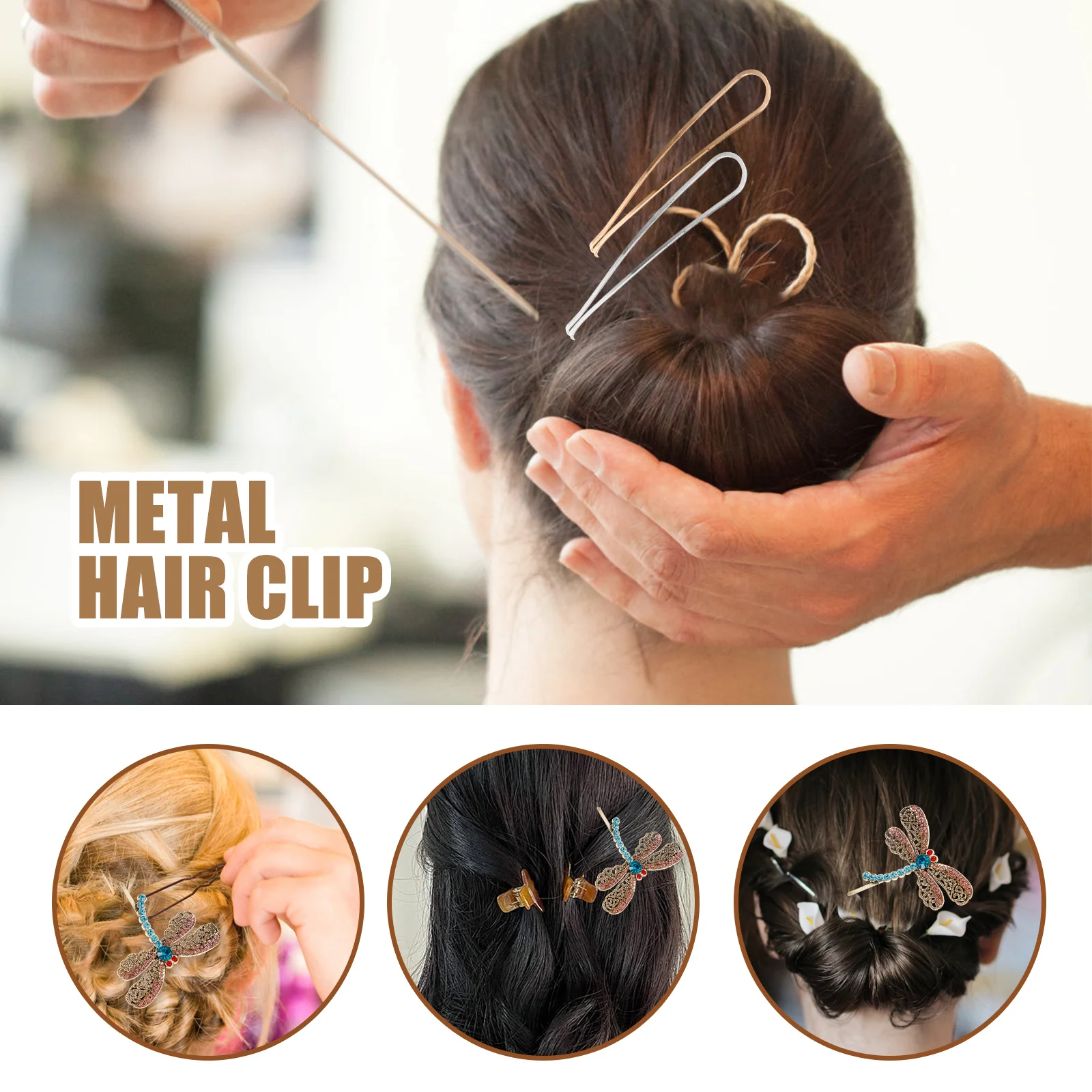 

16Pcs Metal Hairpins Set Minimalist Bobby Pins Safe Alloy Material for Long Hair Short Curly Straight Hair Clip