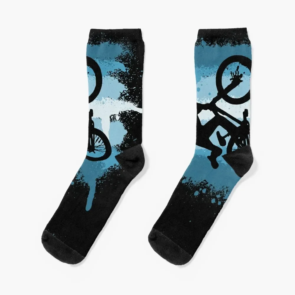 Mountain bike downhill trail jump Socks winter gifts funny gift Mens Socks Women's