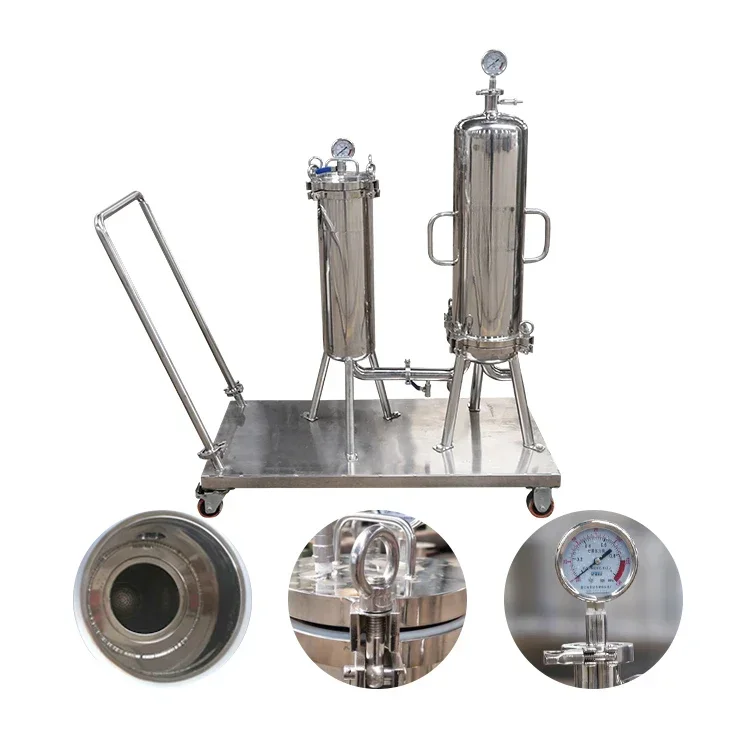 

Crude Oil Filtration Two Stage Filters Stainless Steel Lenticular Filter Housing 35um and 5um Toption-F120 Equipment