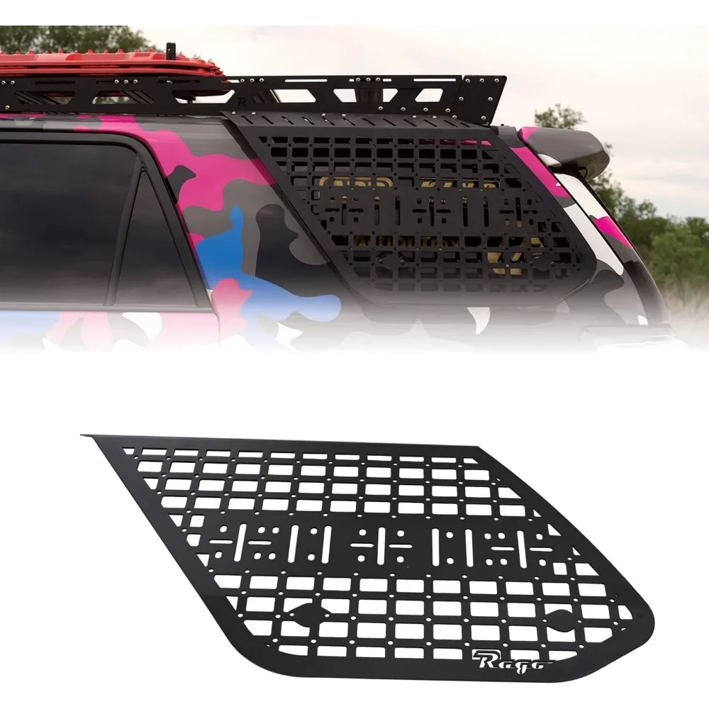 

Внешние панели хранения Molle для Toyota 4Runner 5-го поколения 2010-2023 гг. | Боковая панель водителя | Совместимость с стойкой из шерпы | Задний багажник внедорожника