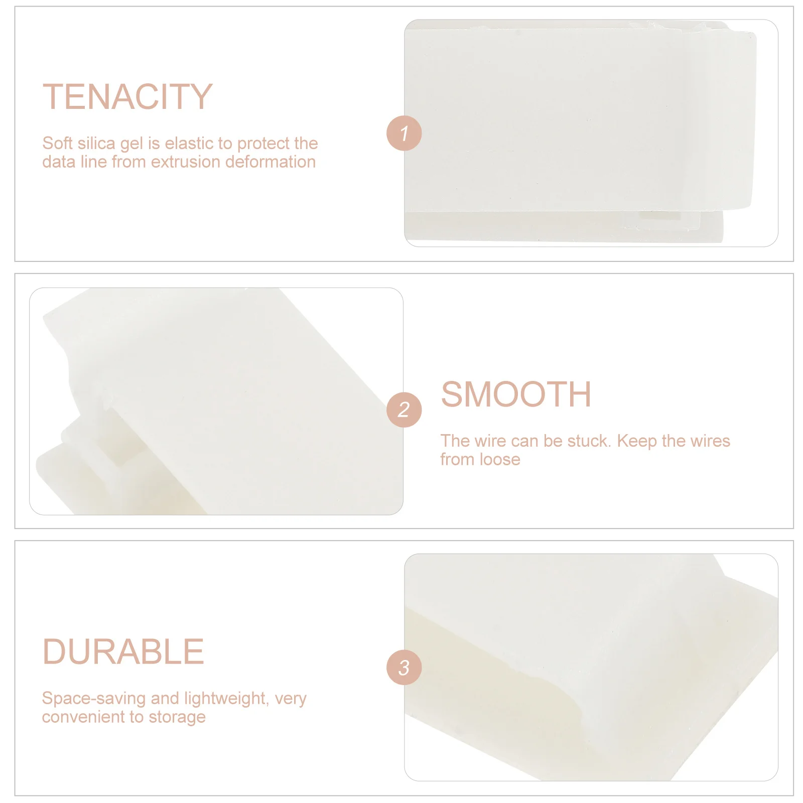 

20Pcs Cable Organizer Cord Keeper Self-Adhesive Clips for Home Office Cable Management USB Headphone Charging Wire Holder