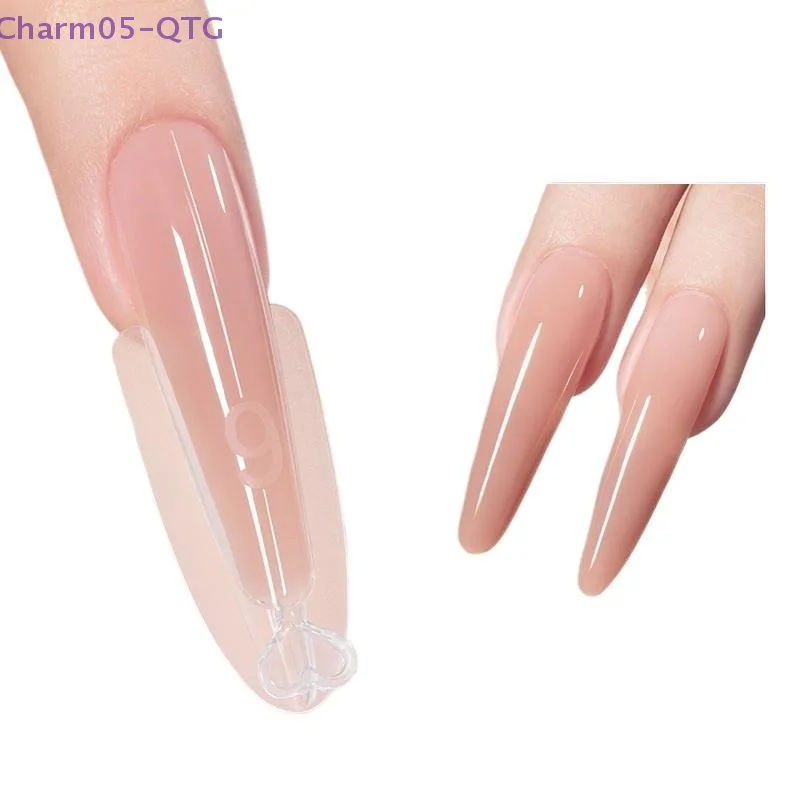 240 Stück 15 Größenverlängerungen – Dual-Formen, Sandwich, Dual-Nagelformen, obere und untere Form, langer Sarg, Mandel-Nagelkunstformen, Maniküre-Werkzeug