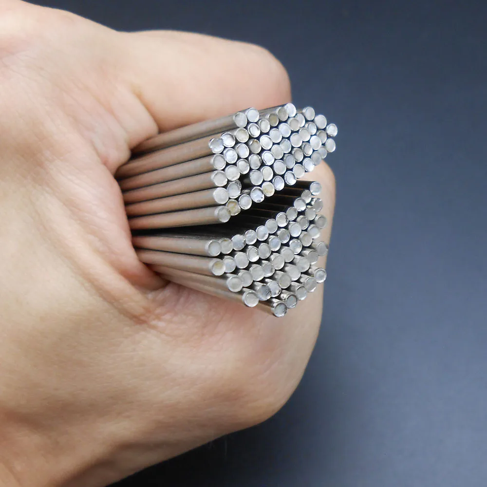 

100 шт. 2X150 мм, ось Φ2 мм × 150 мм # 45 Стальной вал — никелированная поверхность G2 * 150 Детали строительного блока Идеально подходит для валов шестерни/двигателя