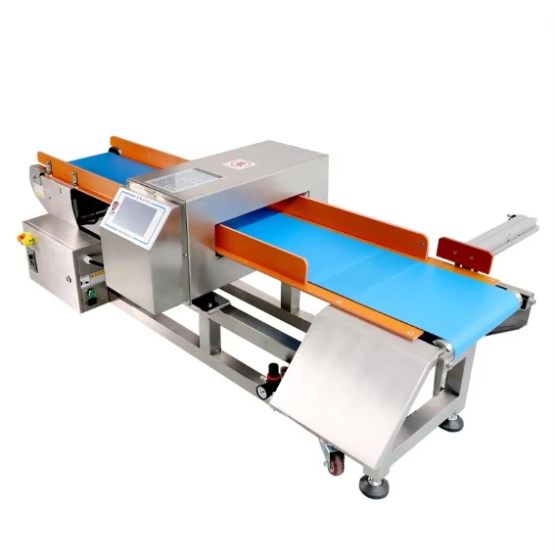 Industrial Touch Screen Food Metal Detector for Snacks 602p 304 SUS Stainless Steel Construction, Adjustable