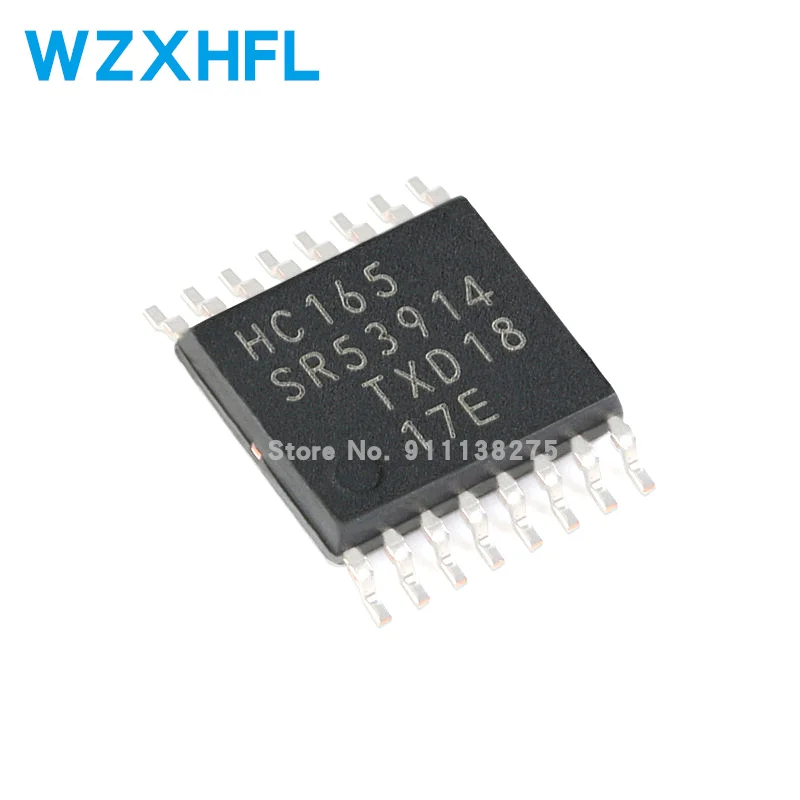 10Pcs 74HC165PW,118 TSSOP16 74HC165PW 74HC165 74HC / HC165 TSSOP-16 8-Bit Parallel-In/Serial-Out Shift Register