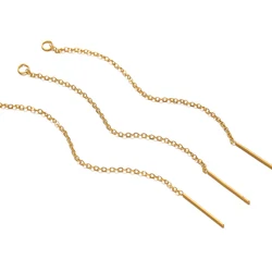 10pcs/lot Stainless Steel Long 8cm Chain Ear Line Earrings for DIY Jewelry Simple Earrings Necklaces Accessories Making Crafts