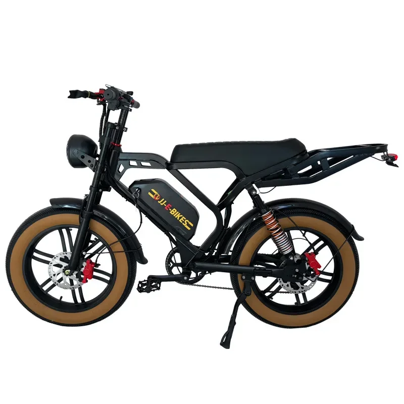 20 Inch Electric Snow Bicycle Winter E Bike Fat Tire Snowmobile Moped for Adults