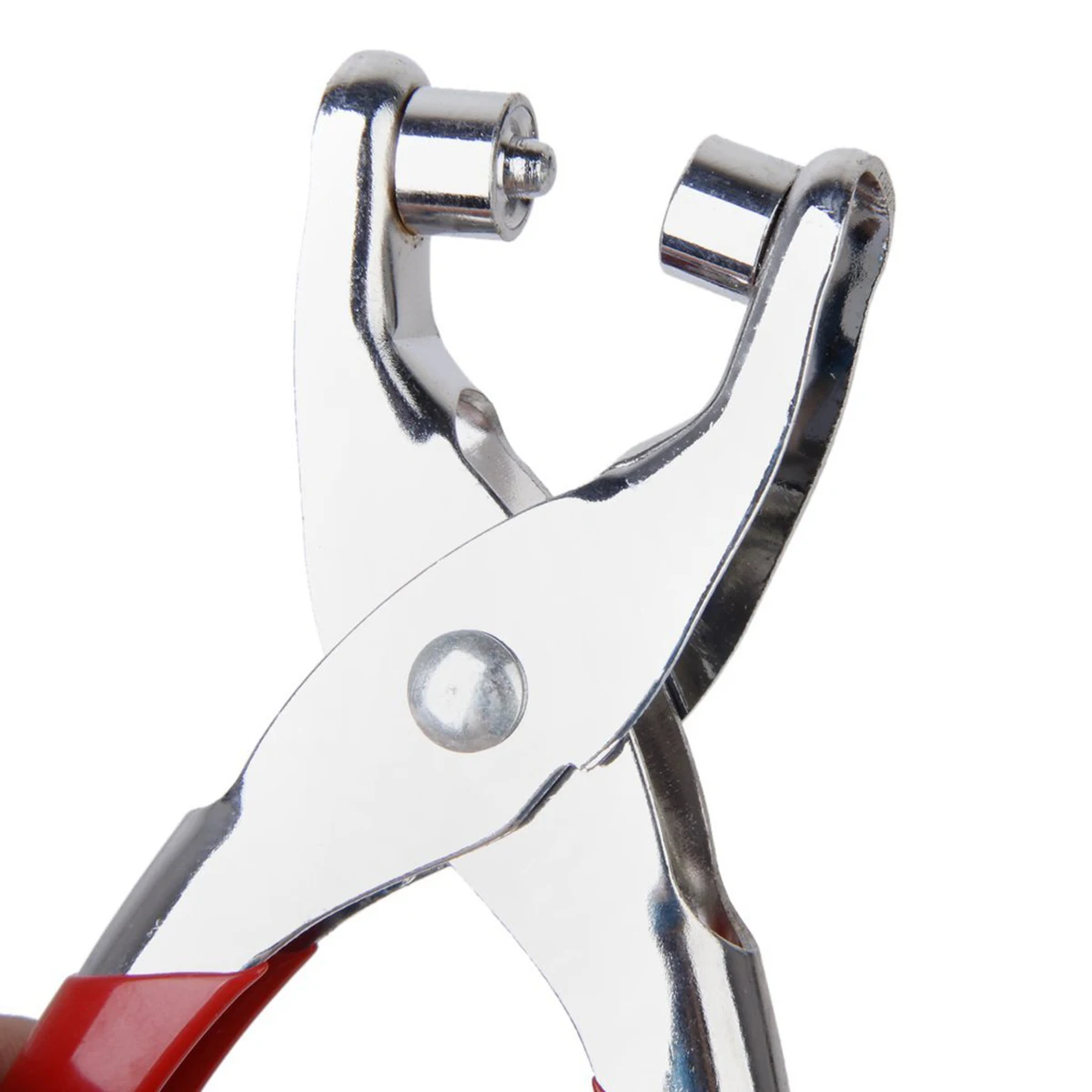 

100pc 4.5Mm Eyelets Pliers Clamps Kit Silver Red Stainless Steel For Shoes Bags Belts Clothes Craft Sewing Tools