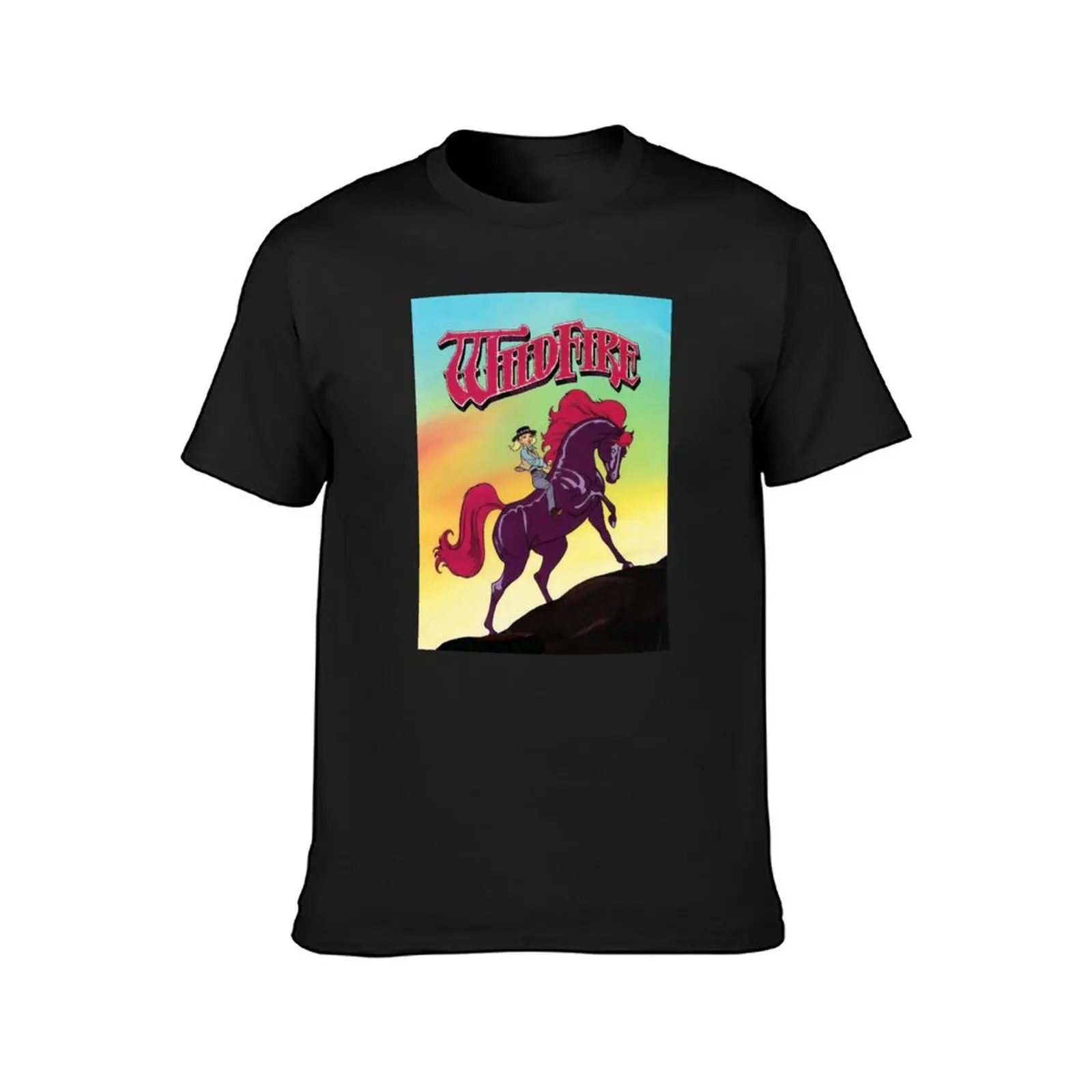 Wildfire - 80s horse cartoon T-Shirt Funny t-shirts cotton graphic tees mens clothing