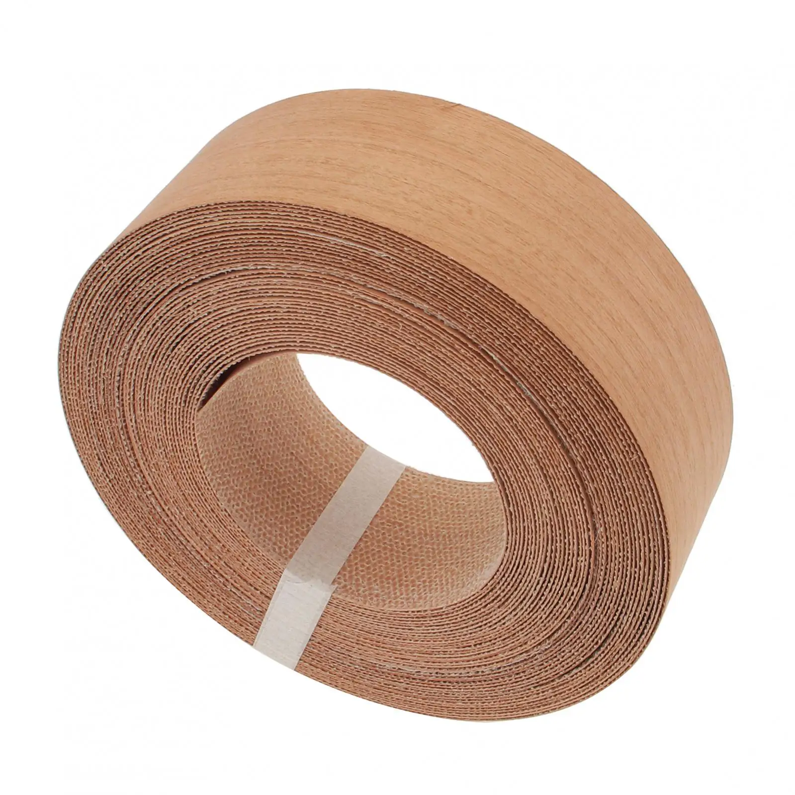 1.9 cm X 15m Hot Melt Adhesive Melamine Edge Banding Flexible Veneer Edging for Plywood Table / Cabinet, Pre-glued Veneer Edging